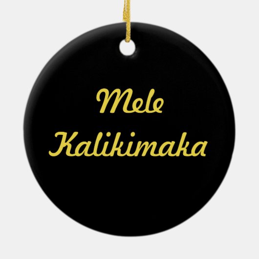 Hawaiian Stunning Plumeria-kerstversiering Keramisch Ornament (Achterkant)