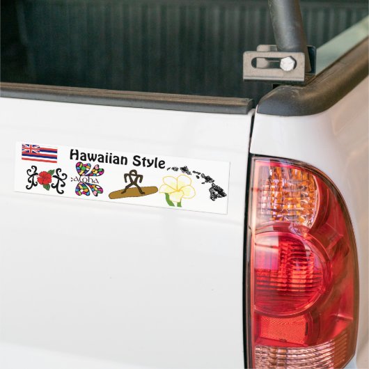 Hawaiian Style bumper sticker (Op Truck)