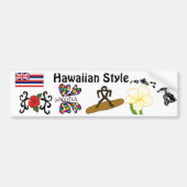 Hawaiian Style bumper sticker (Voorkant)