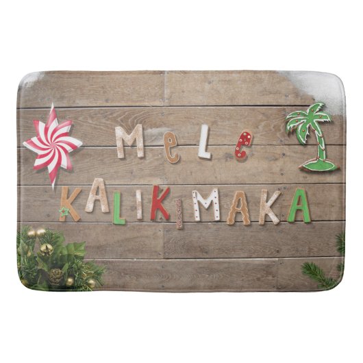 Hawaiian Style Gingerbrood Greeting Badmat (Voorkant)