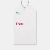 Hawaiian Style Gingerbrood Greeting Cadeaulabel (Achterkant)