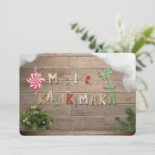 Hawaiian Style Gingerbrood Greeting Kaart (Staand voorkant)