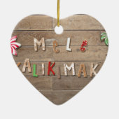 Hawaiian Style Gingerbrood Greeting Keramisch Ornament (Achterkant)