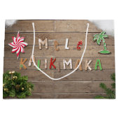 Hawaiian Style Gingerbrood Greeting Large Cadeautasje (Voorkant)
