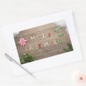 Hawaiian Style Gingerbrood Greeting Rechthoekige Sticker (Envelop)