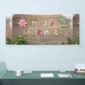 Hawaiian Style Gingerbrood Greeting Spandoek (Beurs)