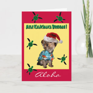 Hawaiian Style Holiday Card Feestdagen Kaart