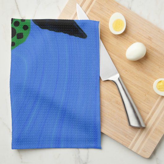 Hawaiian Style Honu Custom Kitchen Towel Theedoek (Quarter Fold)