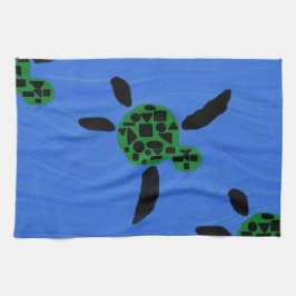 Hawaiian Style Honu Custom Kitchen Towel Theedoek