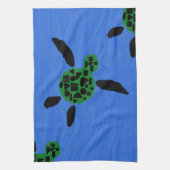 Hawaiian Style Honu Custom Kitchen Towel Theedoek (Verticaal)