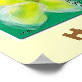 Hawaiian Style Plumeria Haiku Art Poster (Hoek)