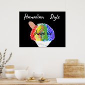 Hawaiian Style Shave Ice Art Print (Keuken)