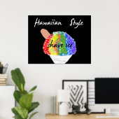 Hawaiian Style Shave Ice Art Print (Thuiskantoor)