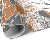 Hawaiian style tapa tribal fabric abstract patchwo cadeaupapier (Rol Hoek)