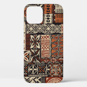 Hawaiian style tapa tribal fabric abstract patchwo Case-Mate iPhone case (Achterkant)