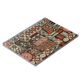 Hawaiian style tapa tribal fabric abstract patchwo notitieboek (Linkerzijde)