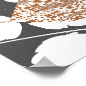 Hawaiian style tapa tribal fabric abstract patchwo poster (Hoek)