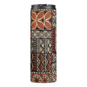 Hawaiian style tapa tribal fabric abstract patchwo thermosbeker (Achterkant)