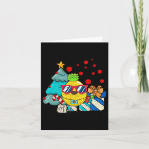 Hawaiian Summer Sungles Pineapple Funny Christmas Kaart