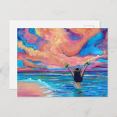 Hawaiian Sunrise Aloha of Mahalo Kaart (Voorkant / Achterkant)