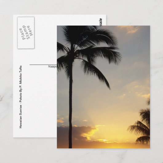 Hawaiian Sunrise Briefkaart (Voorkant / Achterkant)