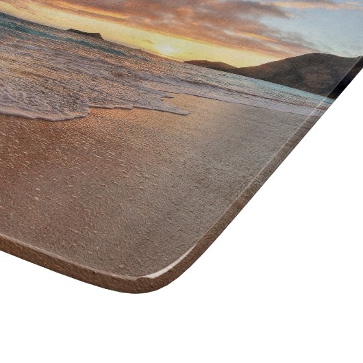 Hawaiian Sunrise Glass Cutting Board Snijplank (Hoek)