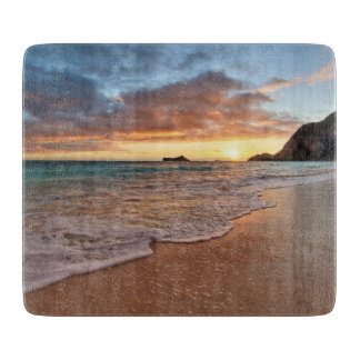 Hawaiian Sunrise Glass Cutting Board Snijplank