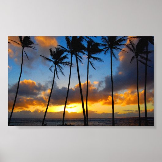 Hawaiian Sunrise Poster (Voorkant)