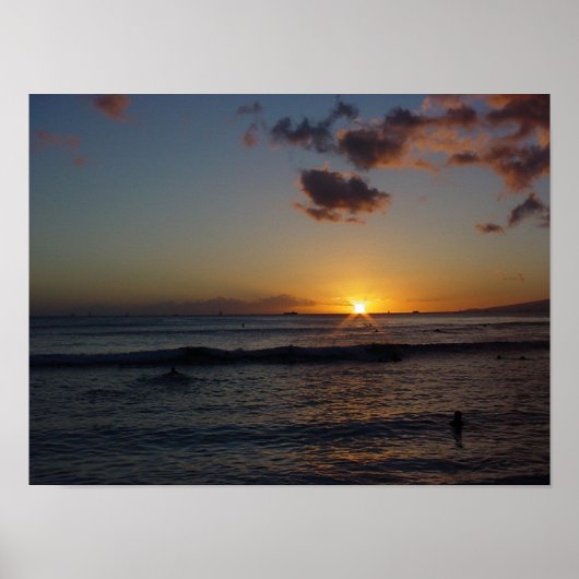 Hawaiian Sunset 4 Poster (Voorkant)