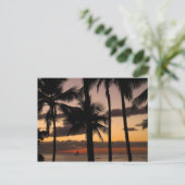 Hawaiian Sunset Briefkaart (Staand voorkant)