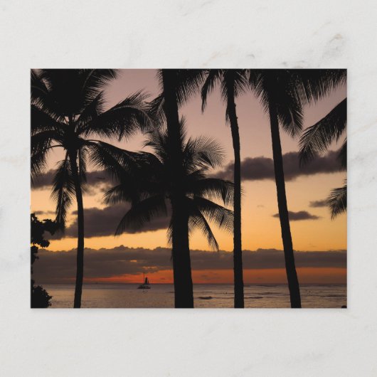Hawaiian Sunset Briefkaart (Voorkant)