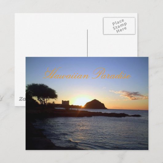 Hawaiian Sunset Briefkaart (Voorkant / Achterkant)