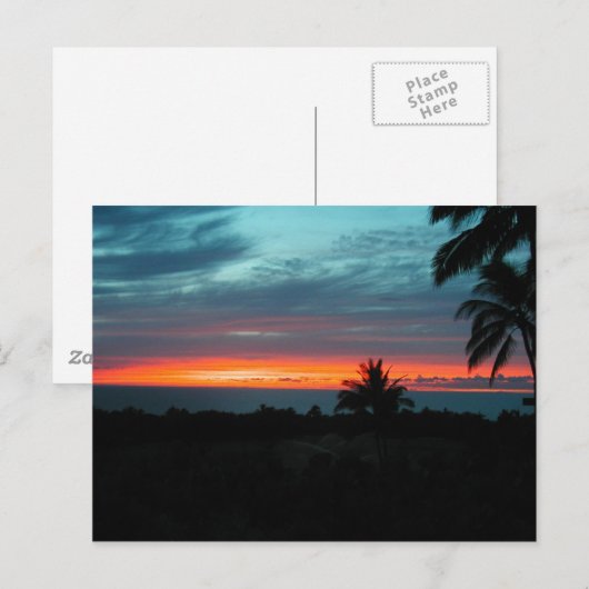 Hawaiian Sunset Briefkaart (Voorkant / Achterkant)