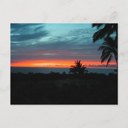 Hawaiian Sunset Briefkaart (Voorkant)