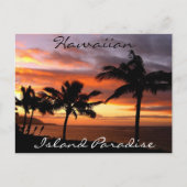 Hawaiian Sunset Briefkaart (Voorkant)