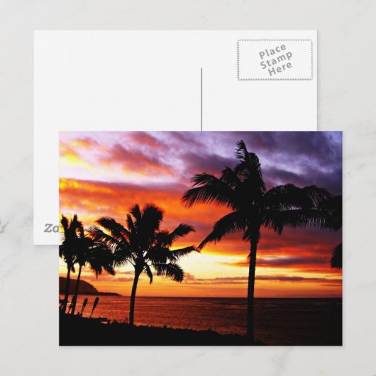 Hawaiian Sunset Briefkaart (Voorkant / Achterkant)