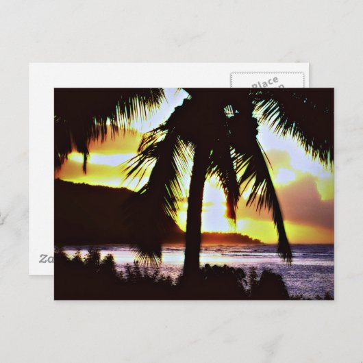 Hawaiian Sunset Briefkaart (Voorkant / Achterkant)