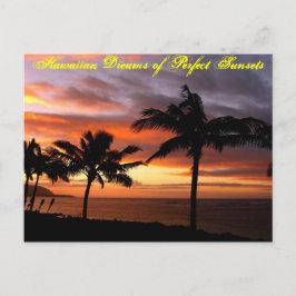 Hawaiian Sunset Briefkaart - Gepersonaliseerd