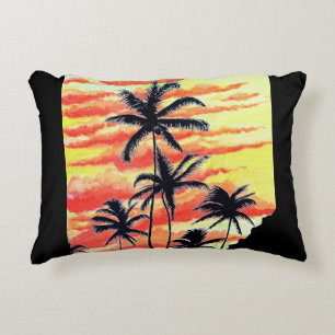Hawaiian Sunset Coco Palms Accent Kussen