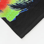 Hawaiian Sunset Coco Palms Fleece Deken (Hoek)