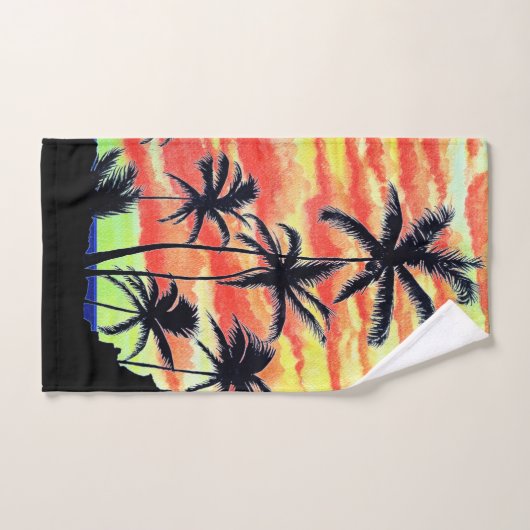 Hawaiian Sunset Coco Palms Handdoek (Handdoek)