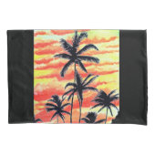 Hawaiian Sunset Coco Palms Kussensloop (Voorkant-Links)