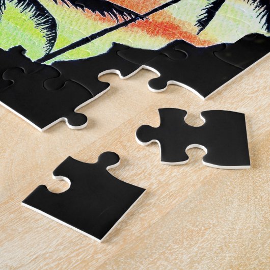 Hawaiian Sunset Coco Palms Legpuzzel (Zijkant)