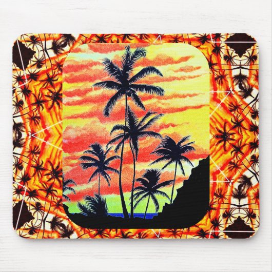 Hawaiian Sunset Coco Palms Muismat (Voorkant)