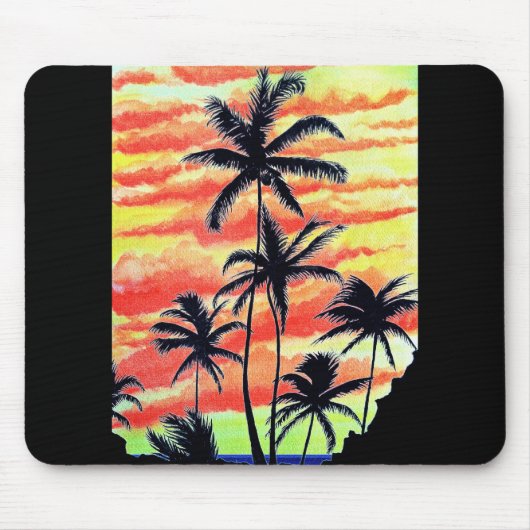 Hawaiian Sunset Coco Palms Muismat (Voorkant)