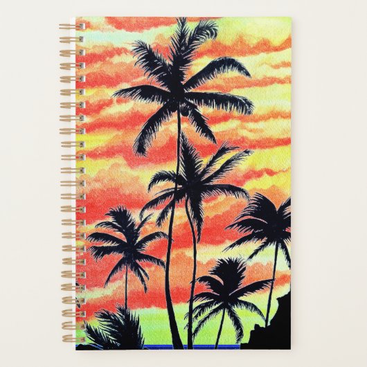 Hawaiian Sunset Coco Palms Planner (Voorkant)