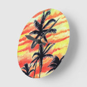 Hawaiian Sunset Coco Palms Ronde Klok (Hoek)
