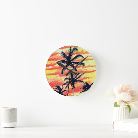 Hawaiian Sunset Coco Palms Ronde Klok (Huis)