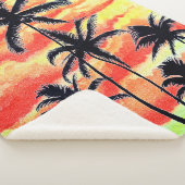 Hawaiian Sunset Coco Palms Sherpa Deken (3/4)