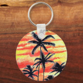 Hawaiian Sunset Coco Palms Sleutelhanger (Achterkant)